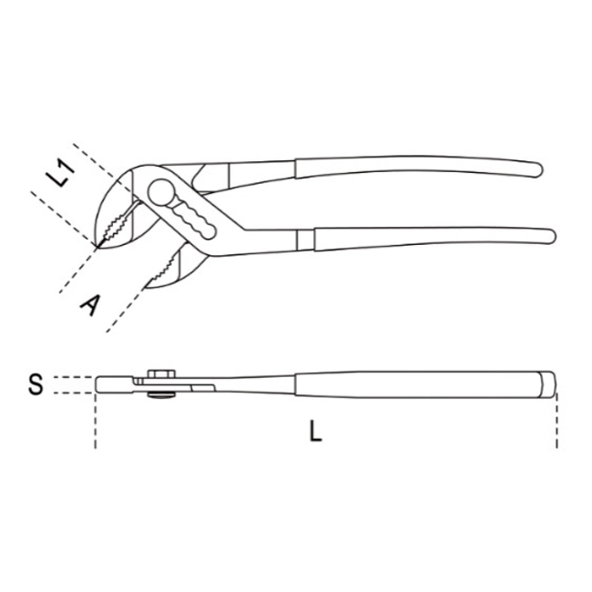 Vendita online Pinze regolabili semiautomatiche da 300 art.1047 300
